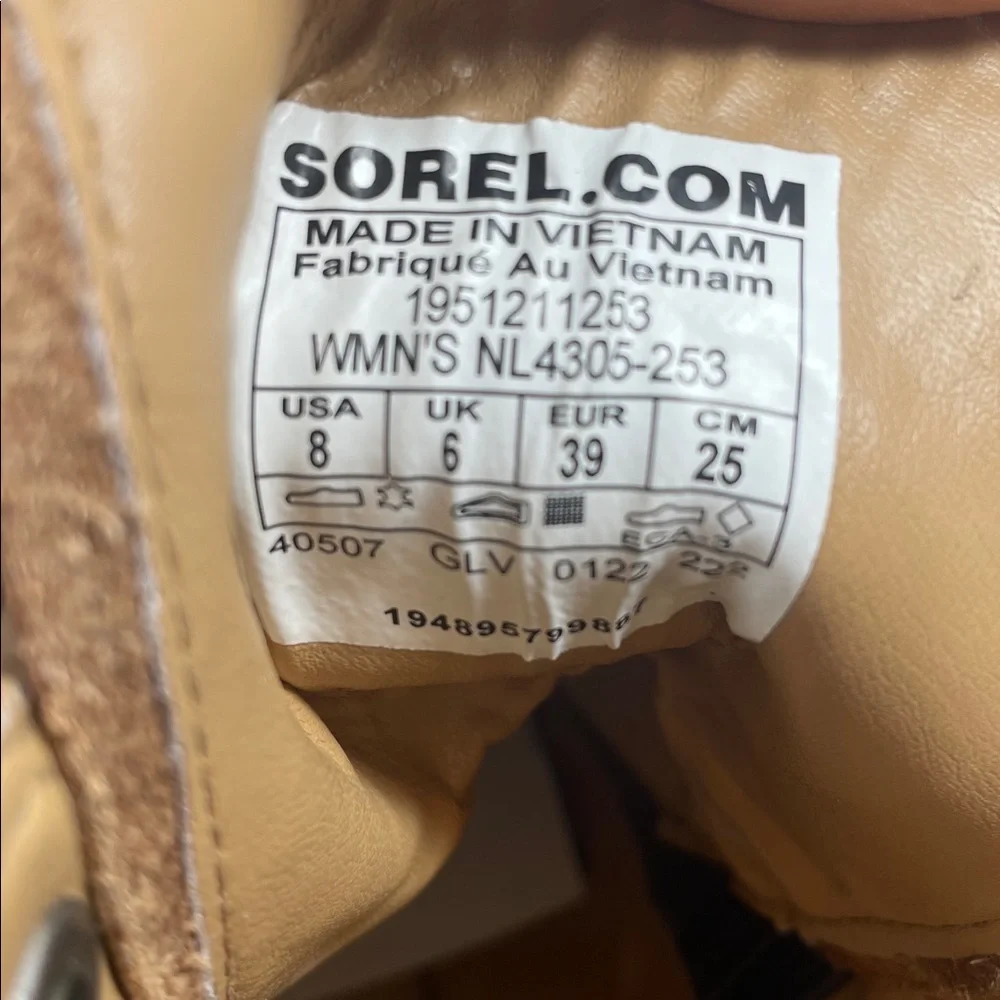 Sorel Brex Lace Up Leather Waterproof Brown Booties Women’s Size 8 - Picture 11 of 11